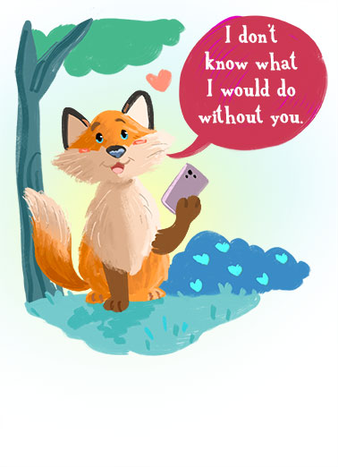 Like my Cellphone Funny Love Card Cartoons A sweet and funny valentine's day card about how much fun you are to hold in my hand compared to my cellphone. | cellphone cell happy valentine's day hand funny card humorous sweet fun hold hand  You're like my cellphone but more fun to hold in my hand.